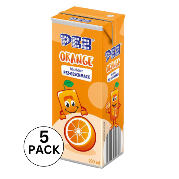 Pez Orange Flavoured Drink Carton 200ml - 5 Pack