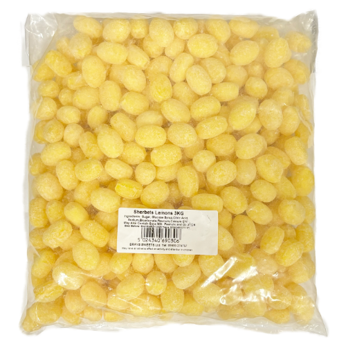Brays Sherbet Lemons Un-Wrapped - 3kg Bulk Bag
