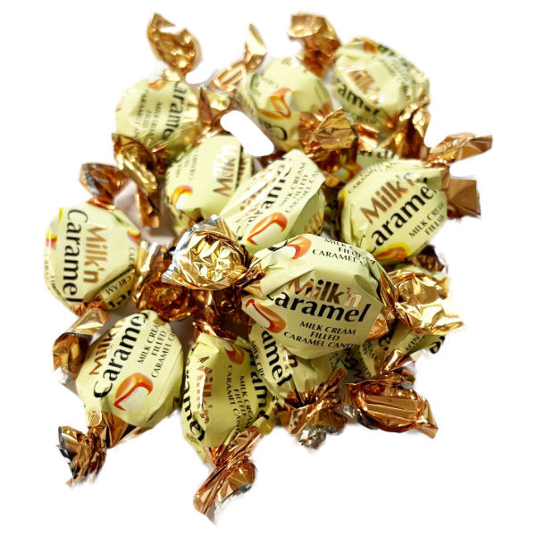 Yummys Wrapped Milk & Caramel Toffees - 1kg