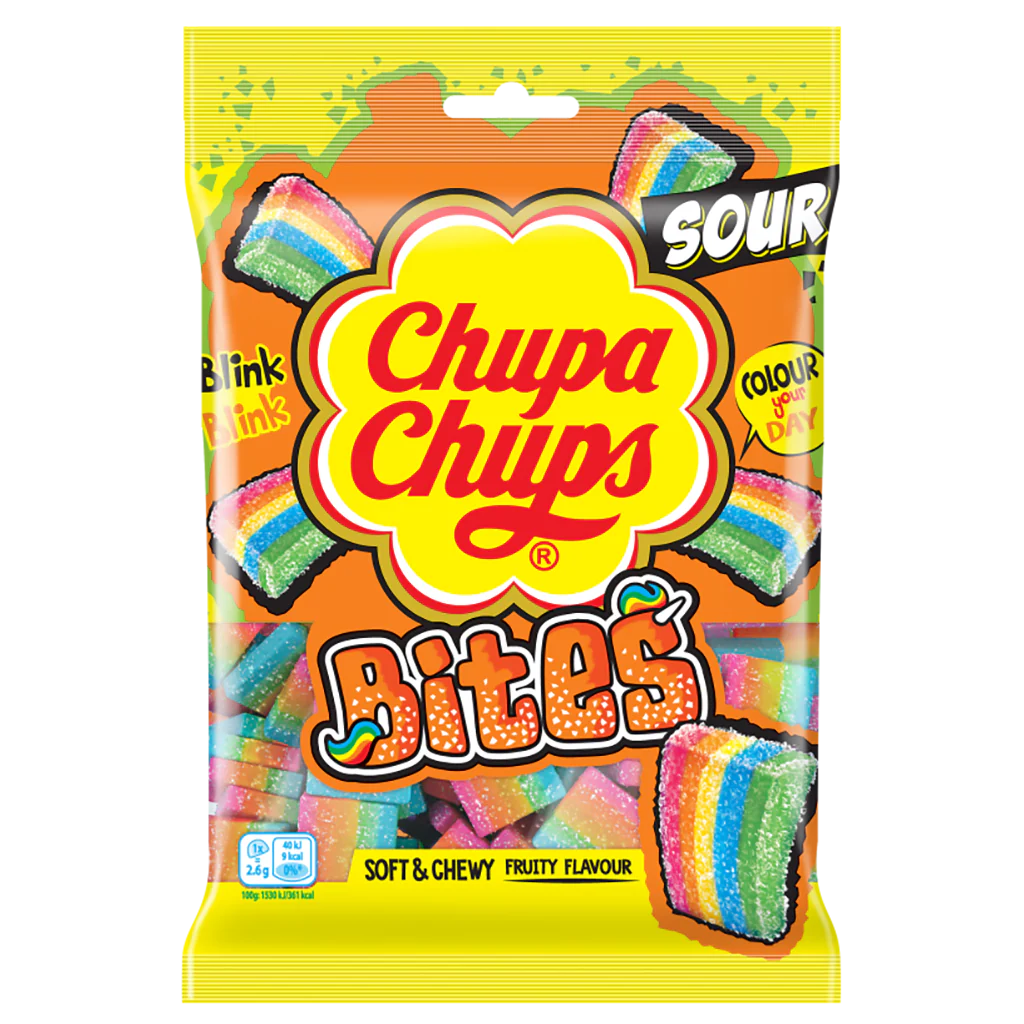 Chupa Chups Sour Mini Bites 120g - 12 Count