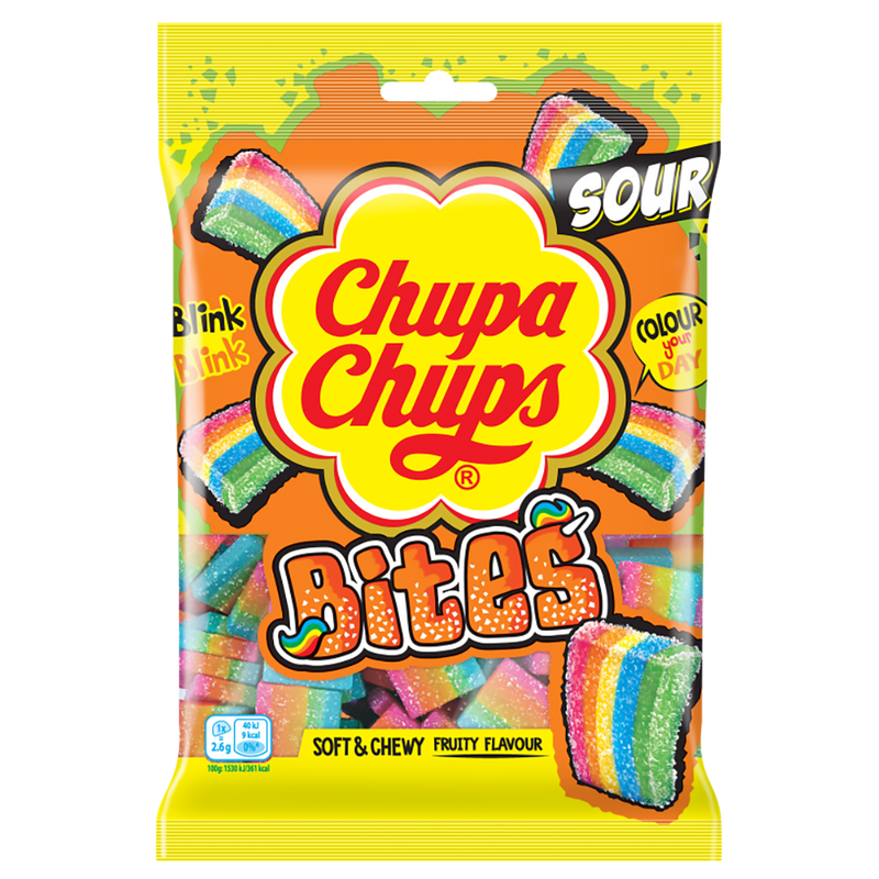 Chupa Chups Sour Mini Bites 120g - 12 Count