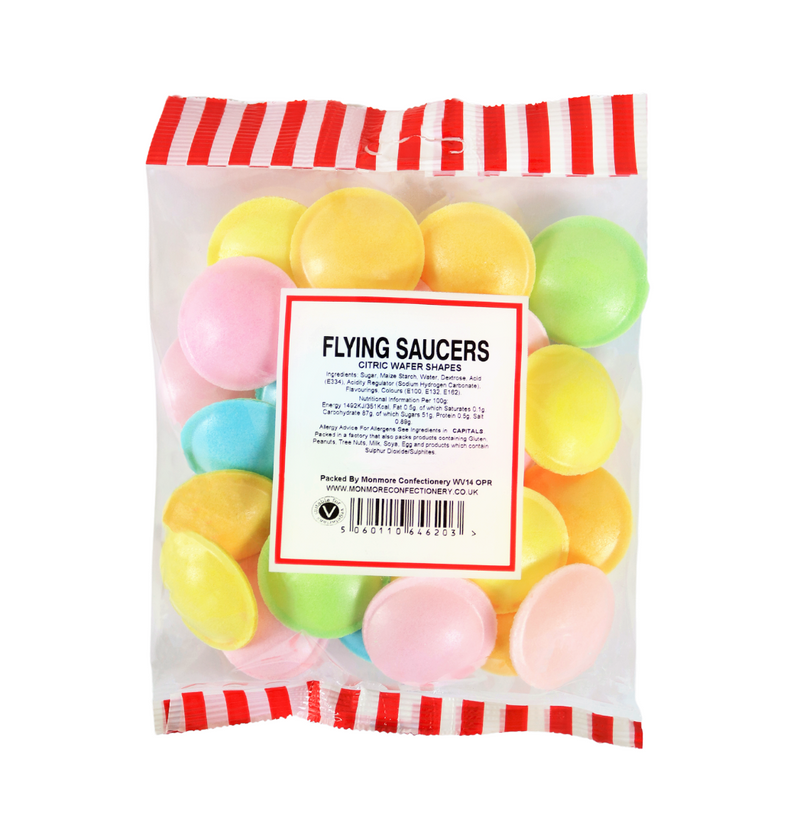 Pre-Packed Sherbet Flying Saucers 35g - 24 Count