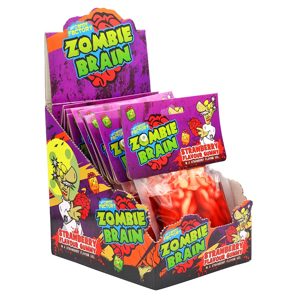 Crazy Candy Factory Zombie Brain 120g - 12 Count