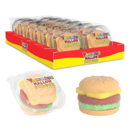 Yammiez Mallow Burgers 50g - 12 Count