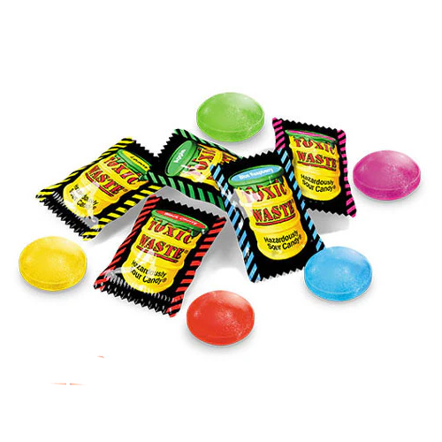 Toxic Waste Original Sour Candy 1000 Count Bulk Bag - 3kg *BBD END DEC 25*