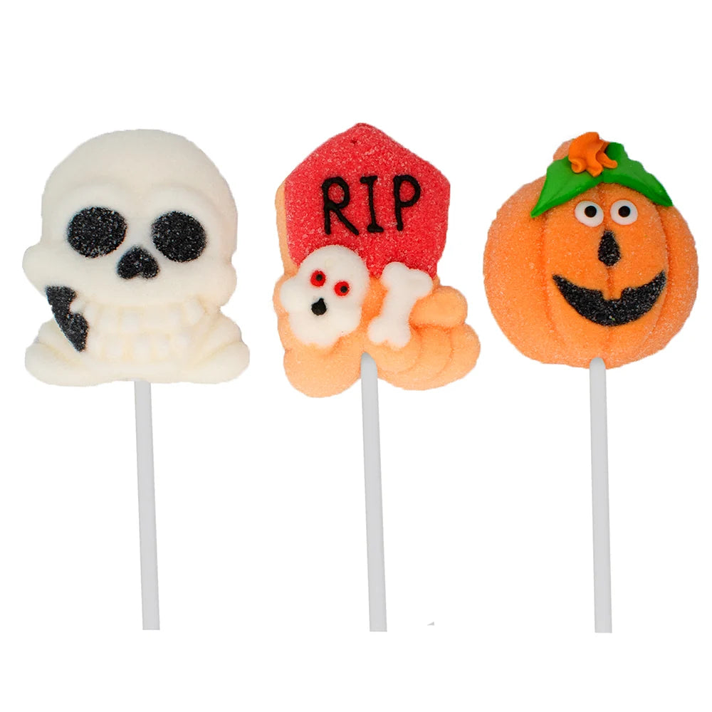 Candy Realms Halloween Mallow Pops 40g - 24 Count