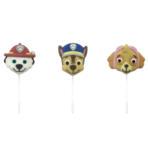 Paw Patrol Candy Marshmallow Pops 45g - 12 Count