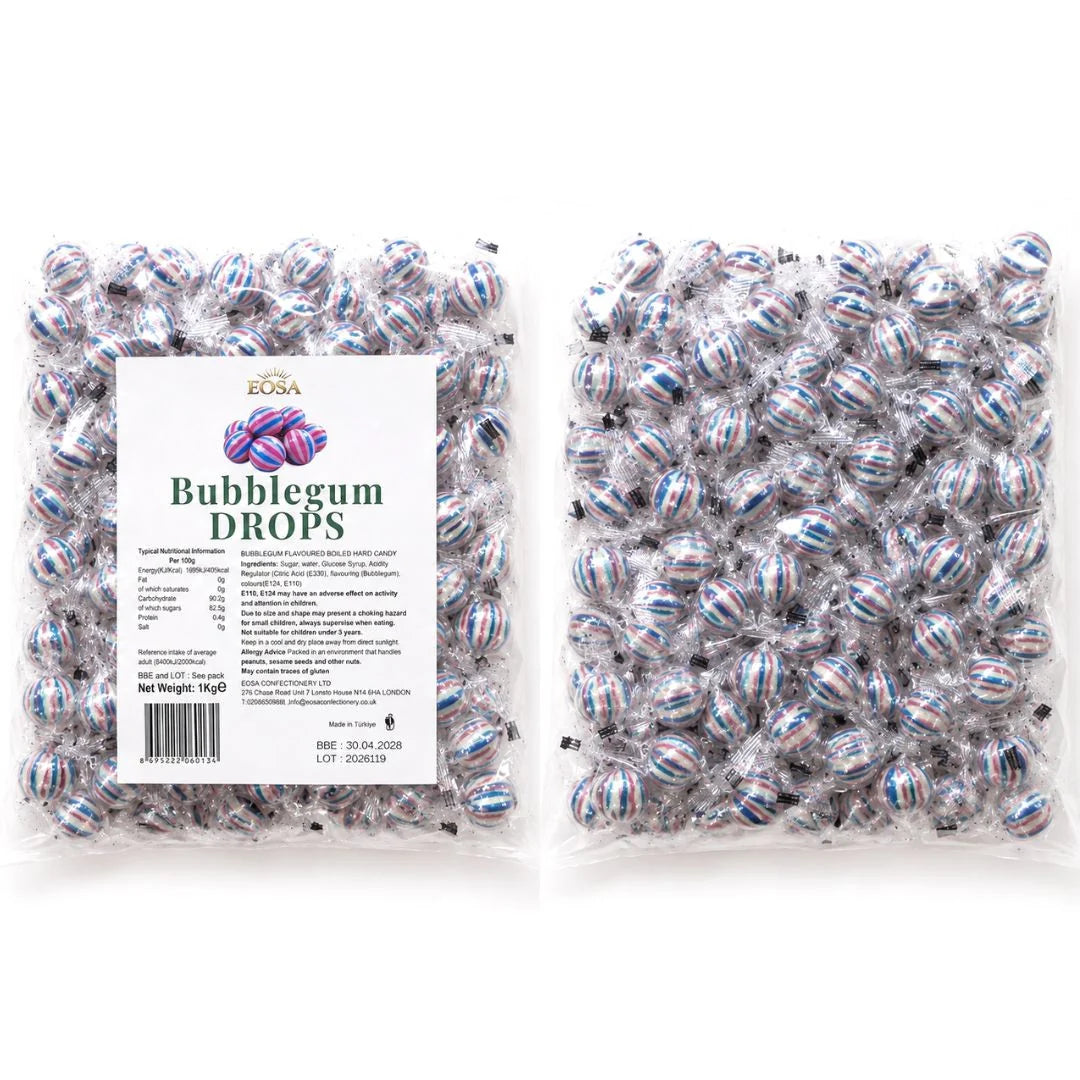 Eosa Bubblegum Drops Hard Boiled Candy - 1kg