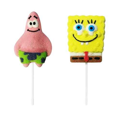 Spongebob Squarepants Candy Marshmallow Pops 45g - 12 Count