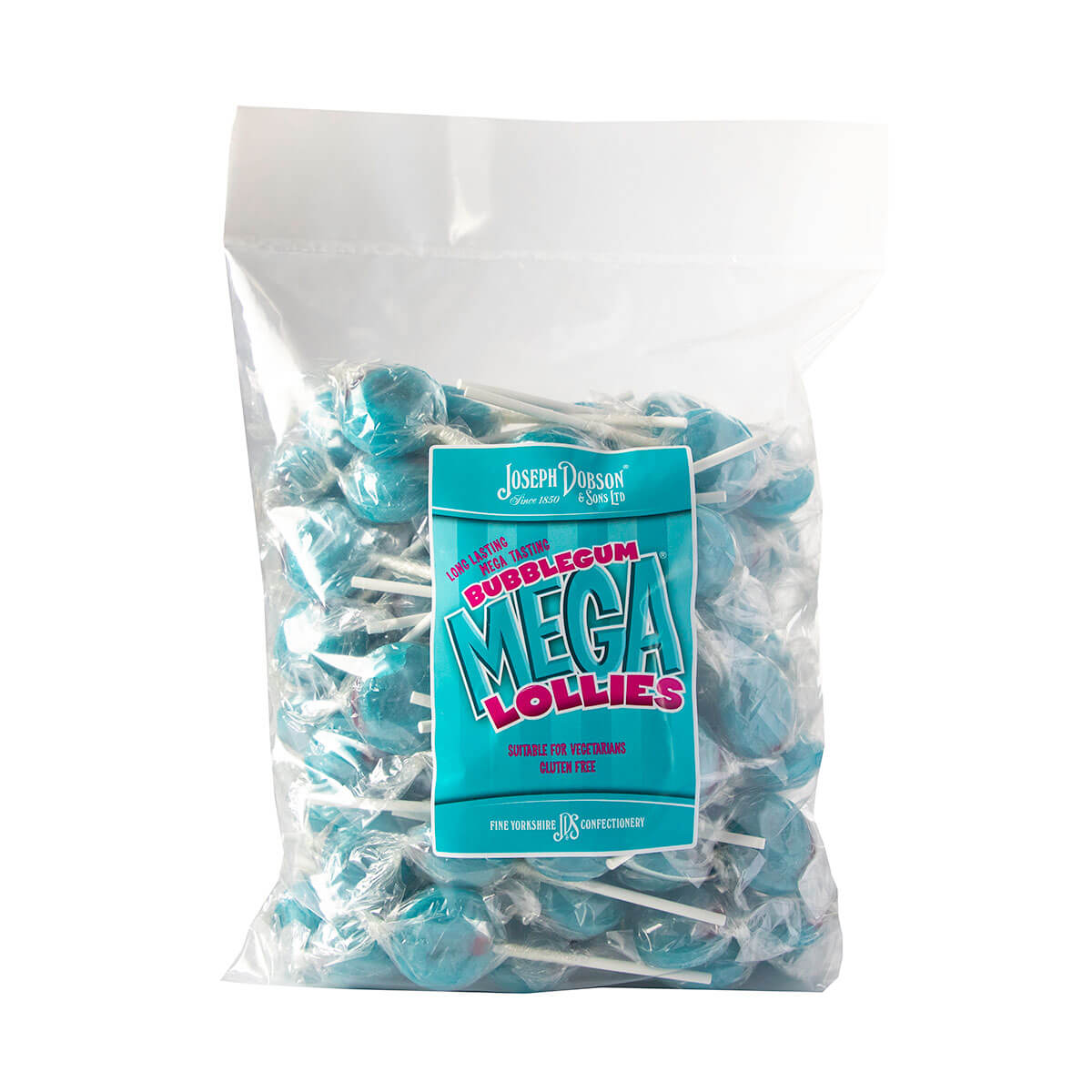 Joseph Dobson Bubblegum Wrapped Mega Lollies - 1.875kg