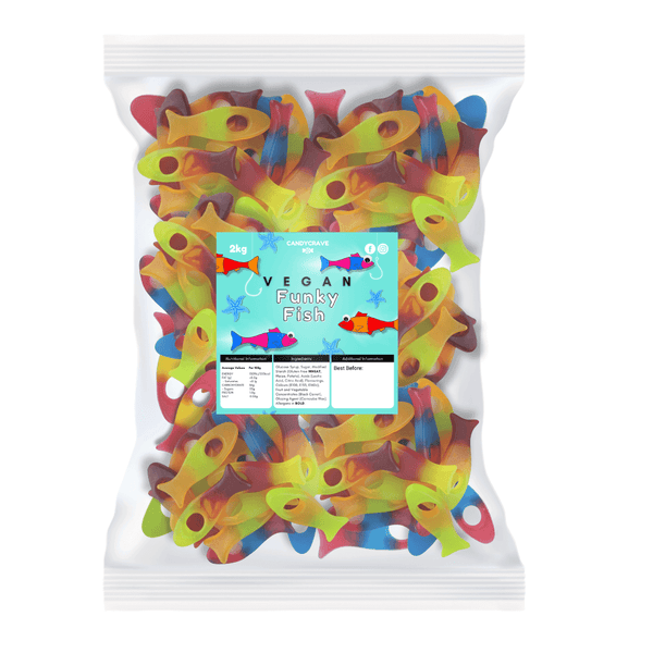 Candycrave Vegan Funky Freaky Fish - 2kg Bulk Bag