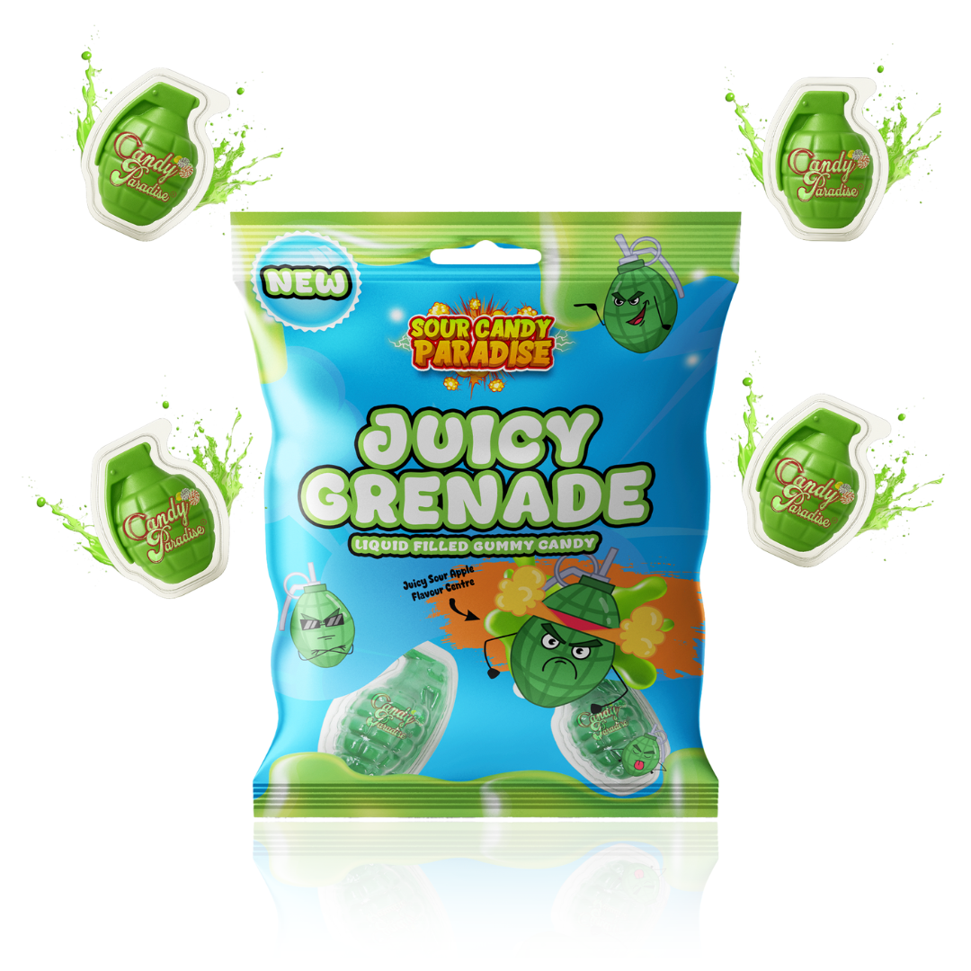 Candy Paradise Juicy Grenade Gummies - 12 Count