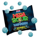 Barnett's Mega Sour Raspberry Candy Bags 104g - 12 Count