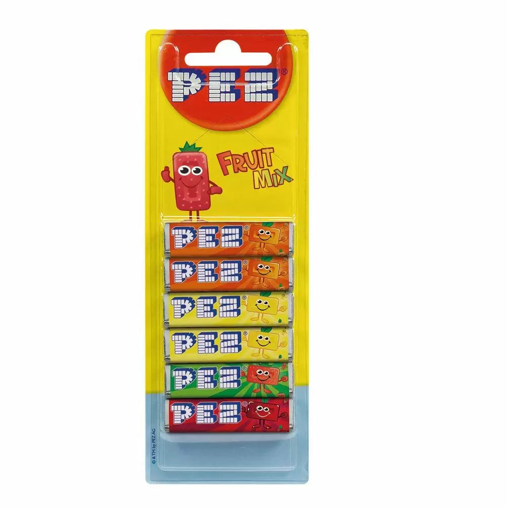 Pez 6 Pack Fruit Refills - 18 Count *BEST BEFORE END 06/25*
