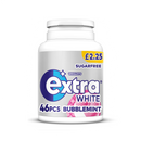 Wrigley's Extra White Bubblemint Sugarfree Chewing Gum Bottle PMP £2.50 - 6 Count