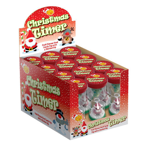 Rose Christmas Candy Timer & Dip - 12 Count