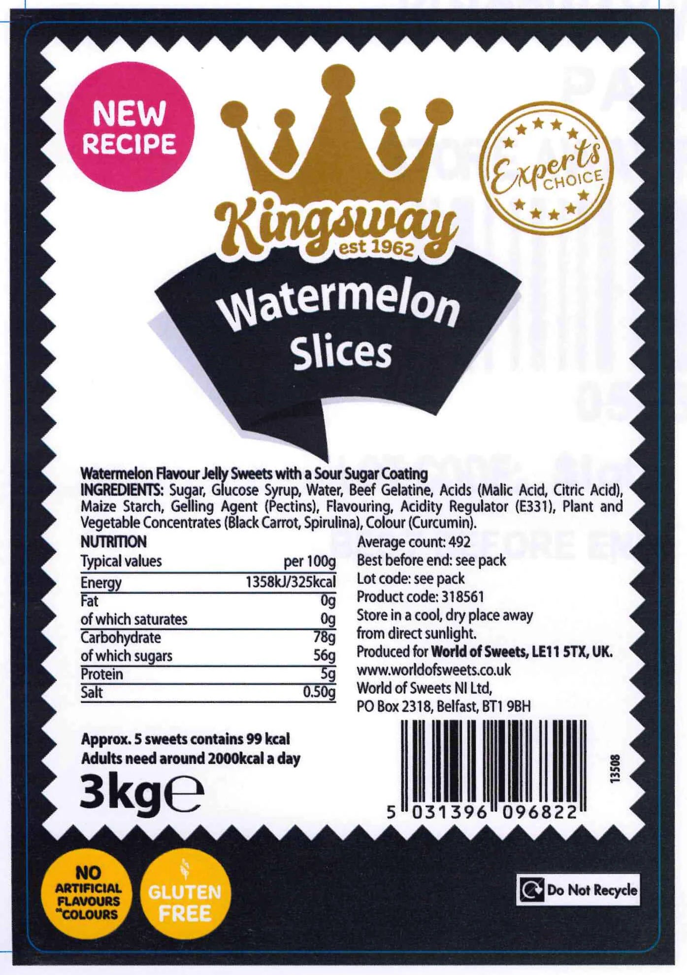 Kingsway Watermelon Slices - 3kg
