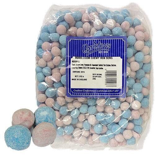 Bristows Chewy Bubblegum Bon Bons - 3kg Bulk Bag