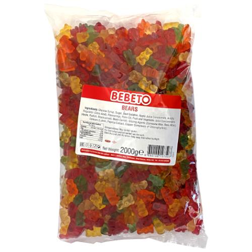 Bebeto Gummy Bears - 2kg Bulk Bag