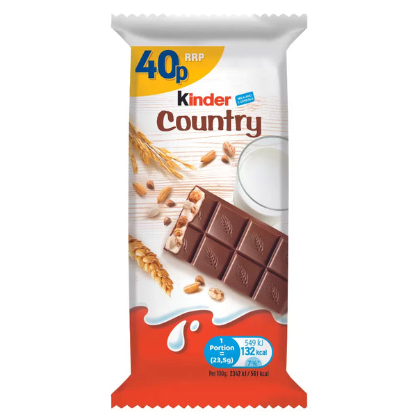 Kinder Country Bar 23.5g PMP 40p - 40 Count