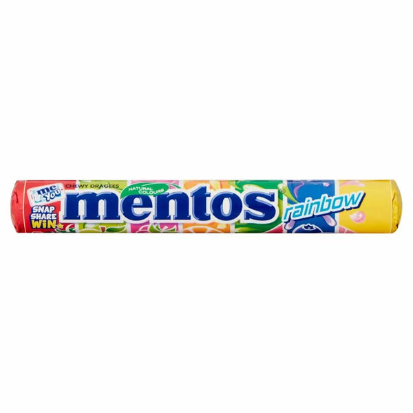 Mentos Rainbow Fruits Chewy Dragees - 40 Count