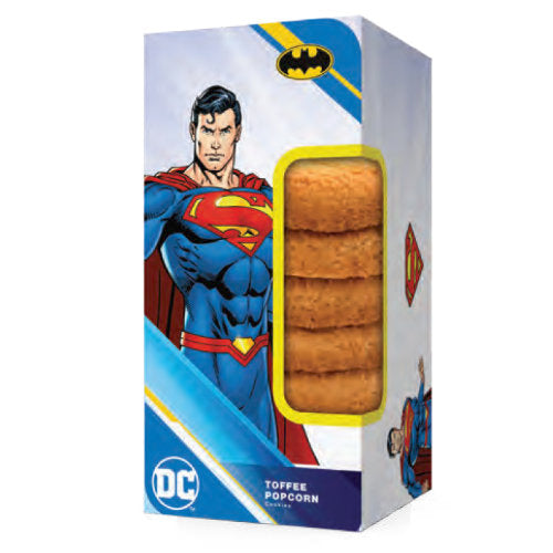 DC Superman Toffee Popcorn Shortbread Cookies - 150g