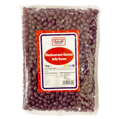 Zed Candy Blackcurrant Jelly Beans - 1kg Bulk Bag