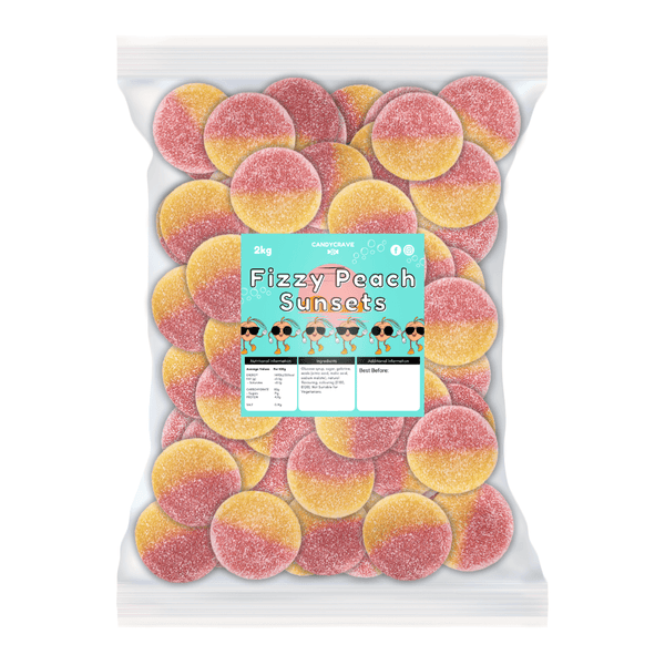 Candycrave Vegan Fizzy Peaches - 2kg