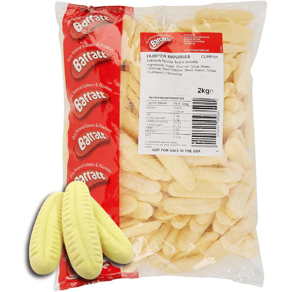 Barratt Foam Bumper Bananas - 2kg Bulk Bag
