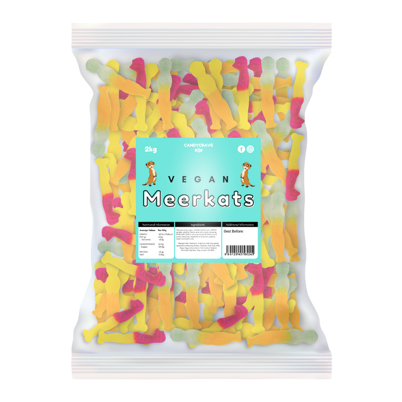 Candycrave Vegan Meerkats - 2kg Bulk Bag
