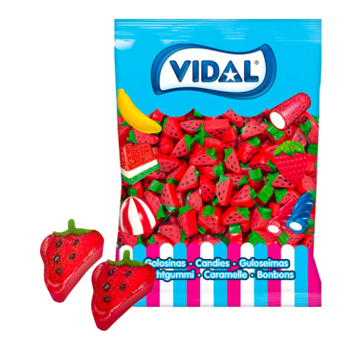Vidal Candy Strawberry Liquorice Slices - 250 Count