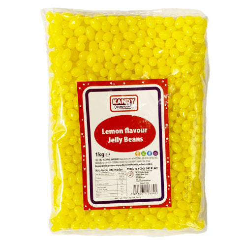 Zed Candy Lemon Jelly Beans - 1kg Bulk Bag