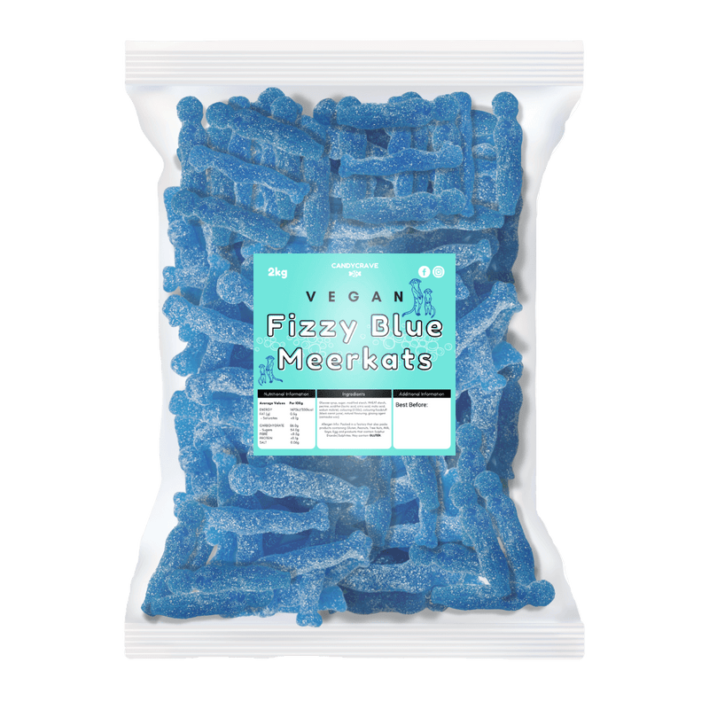 Candycrave Vegan Fizzy Blue Meerkats - 2kg