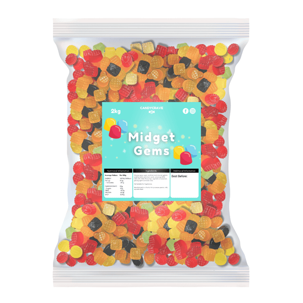 Candycrave Midget Gems - 2kg Bulk Bag
