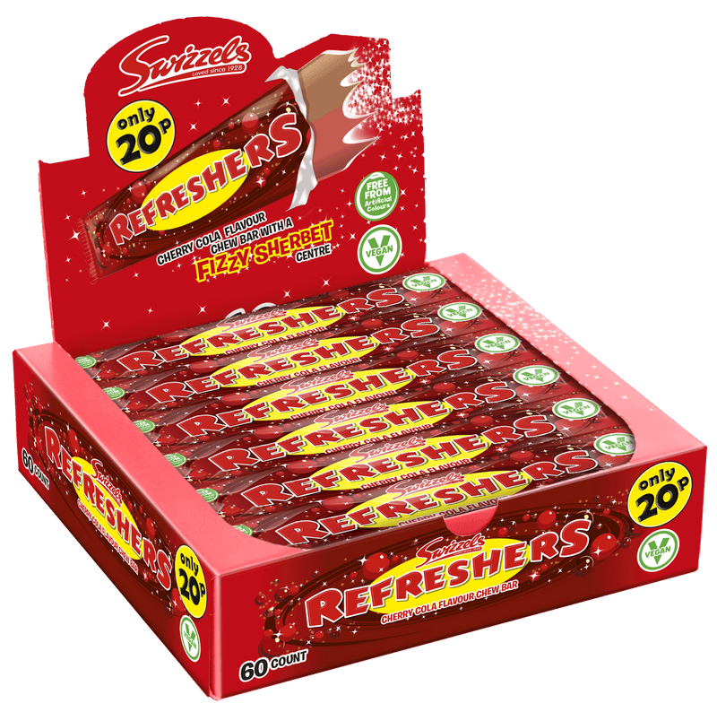 Swizzels Cherry Cola Refreshers Chew Bar - 60 Count