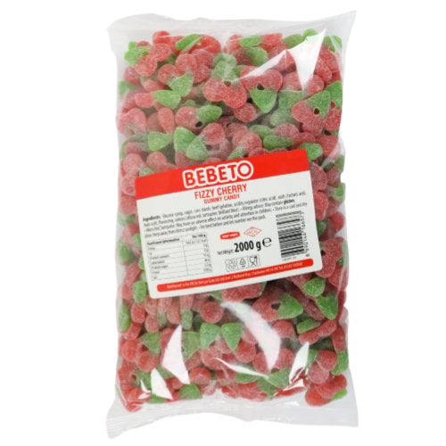 Bebeto Halal Fizzy Cherries - 2kg