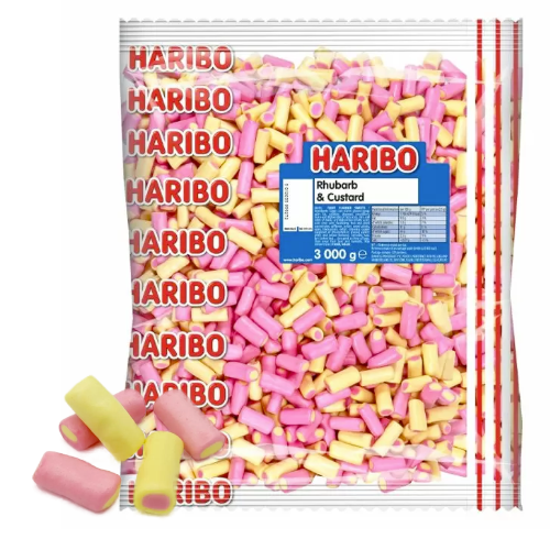 Haribo Rhubarb & Custard - 3kg Bulk Bag
