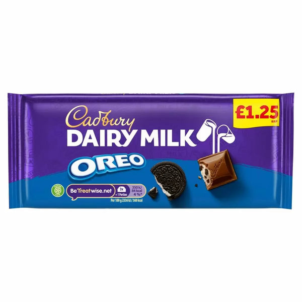 Cadbury Dairy Milk Oreo Chocolate Bar 120g PMP £1.25 - 17 Count