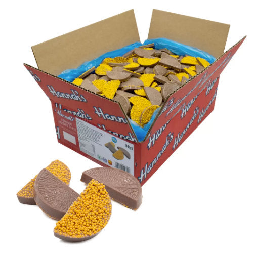 Hannahs Orange Chocolate Jazzles Slices - 3kg Bulk Box
