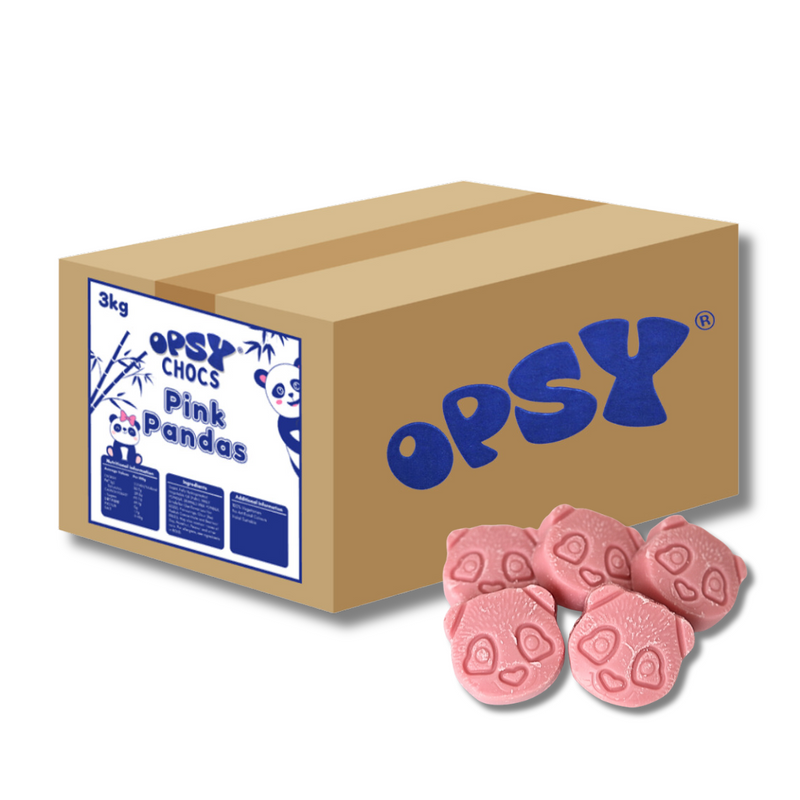 Opsy Chocolate Pink Pandas - 3kg Bulk Box