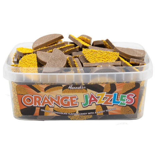 Hannahs Orange Chocolate Flavour Jazzles 600g - 120 Count