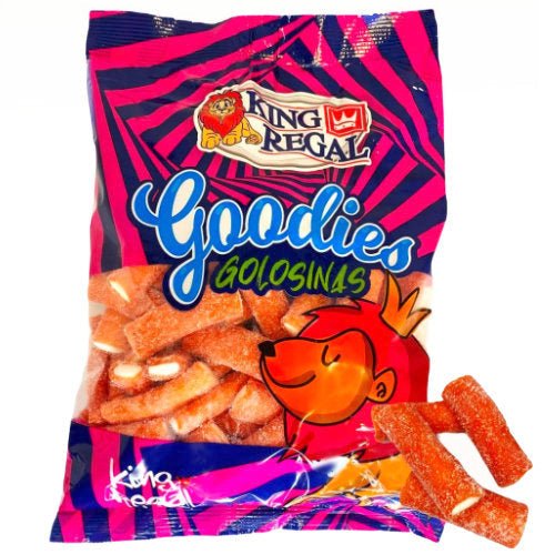King Regal Mega Sour Strawberry Rocket Bites - 1kg Bulk Bag
