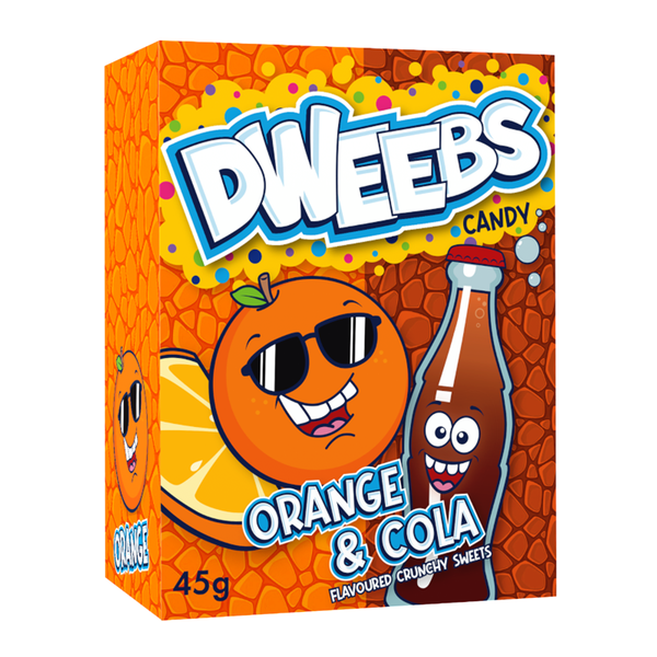 Dweebs Orange & Cola 45g - 24 Count