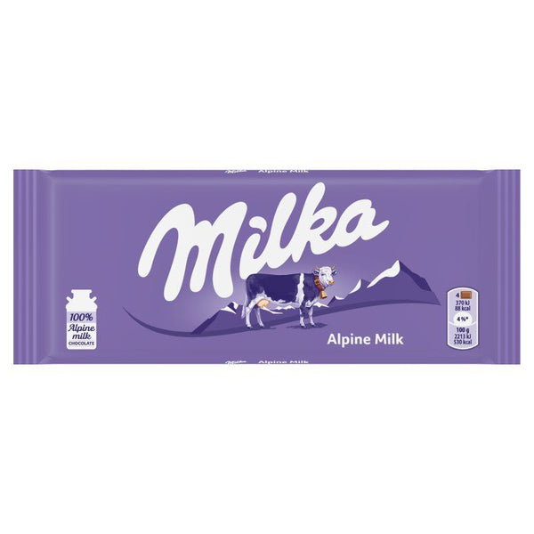 Milka Milk Chocolate 100g - 24 Count