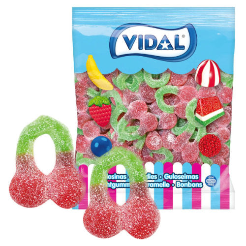 Vidal Sour GIANT Jelly Cherries - 1kg