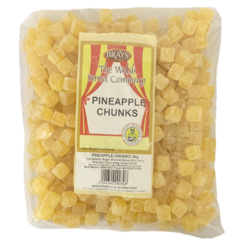 Brays Pineapple Chunks Un-Wrapped - 3kg
