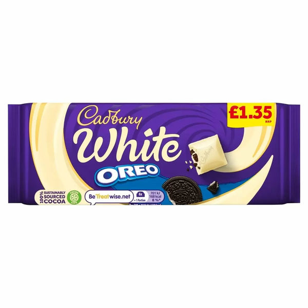Cadbury White Oreo Chocolate Bar 120g PMP £1.35 - 17 Count