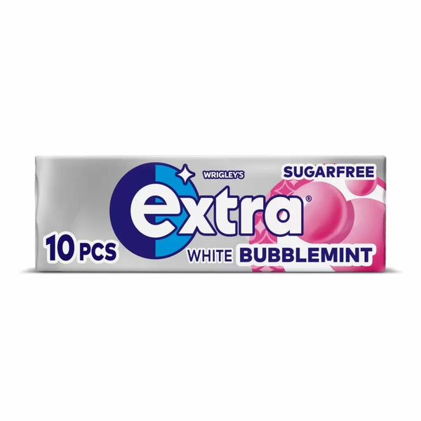 Wrigley's Extra White Bubblemint Sugarfree Chewing Gum - 30 Count