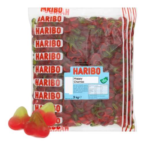 Haribo Happy Cherries - 3kg Bulk Bag