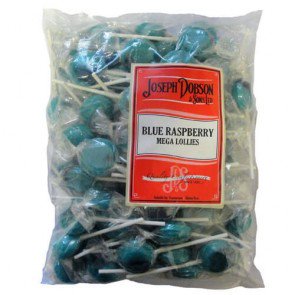 Joseph Dobson Blue Raspberry Mega Lollies - 1.875kg